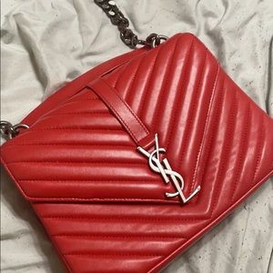 Yve saint Laurent red purse